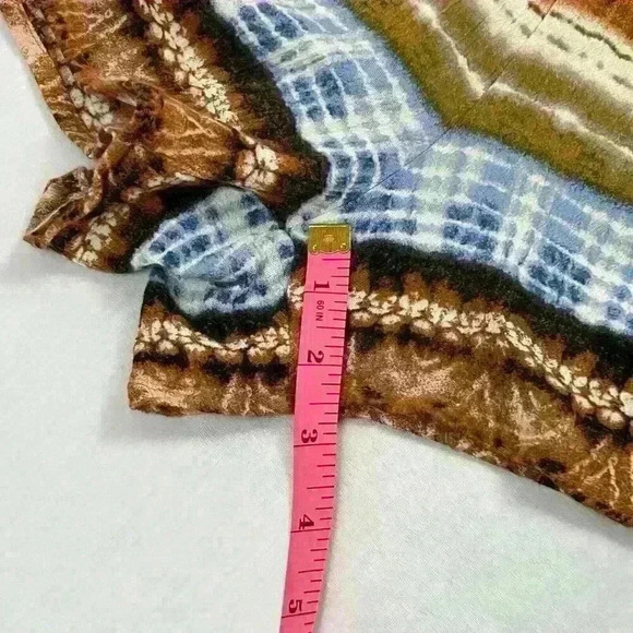 Gypsies & Moondust Womens XL Multicolor Sleeveless Romper Rayon Boho Stretchy - Picture 7 of 16